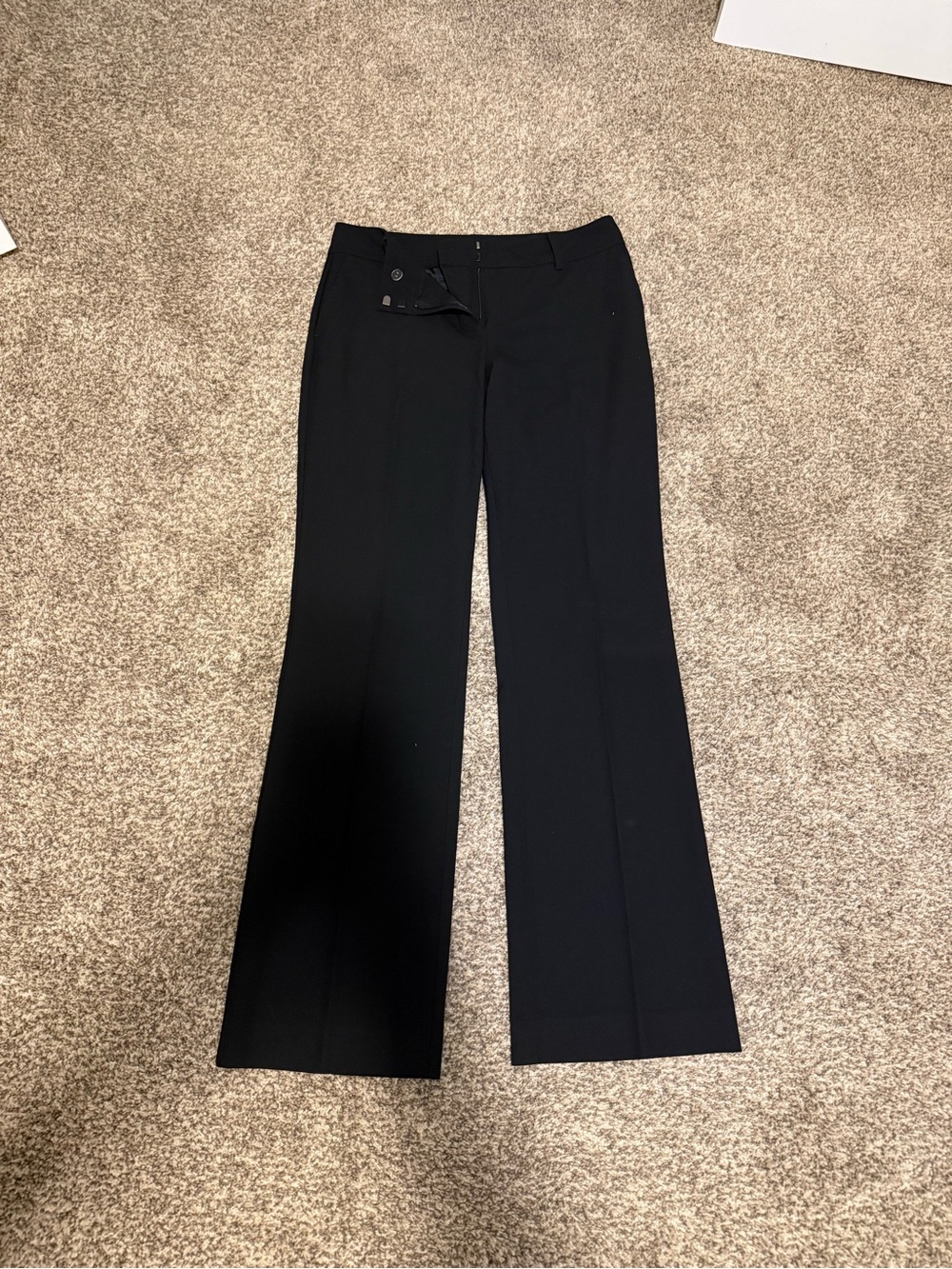 Ann Taylor Black Wide-Leg Dress Pants